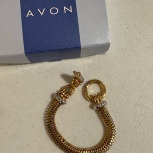 Avon Elegant Gold Bracelet with Silver Accents